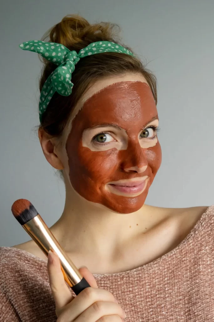  Homemade face mask with coffee