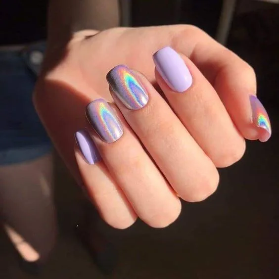 Chrome nail design