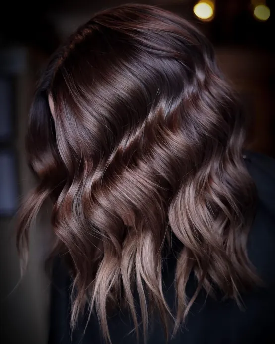 Cool-Toned Balayage for Brown Hair