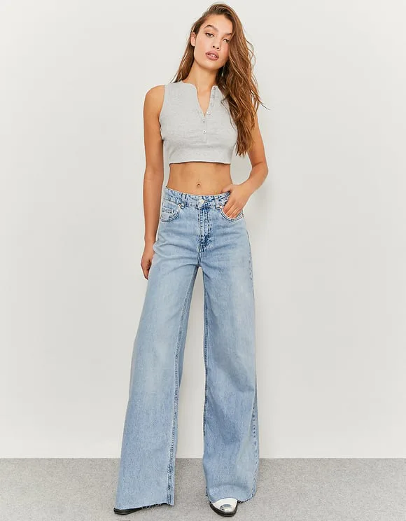 Wide leg jeans