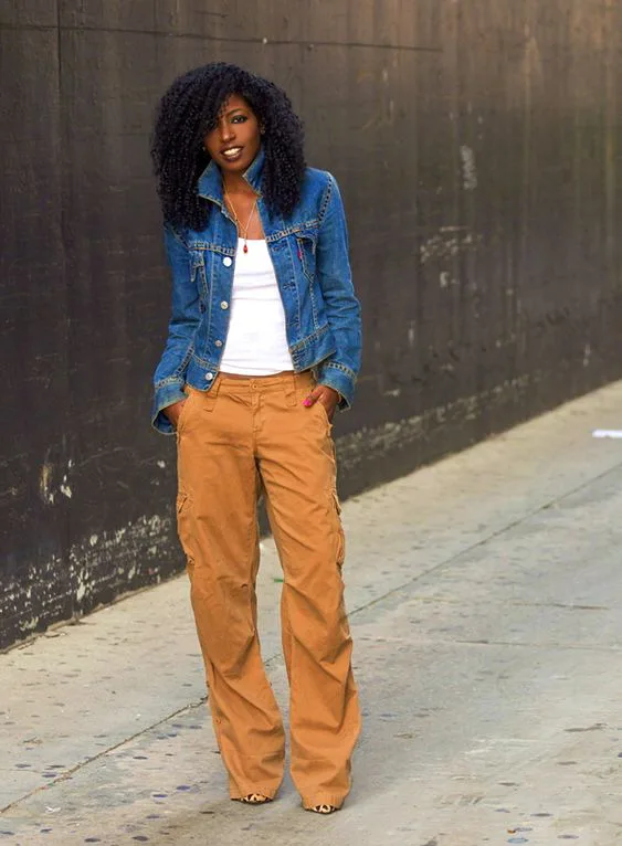 denim-jacket-with-cargo-pants