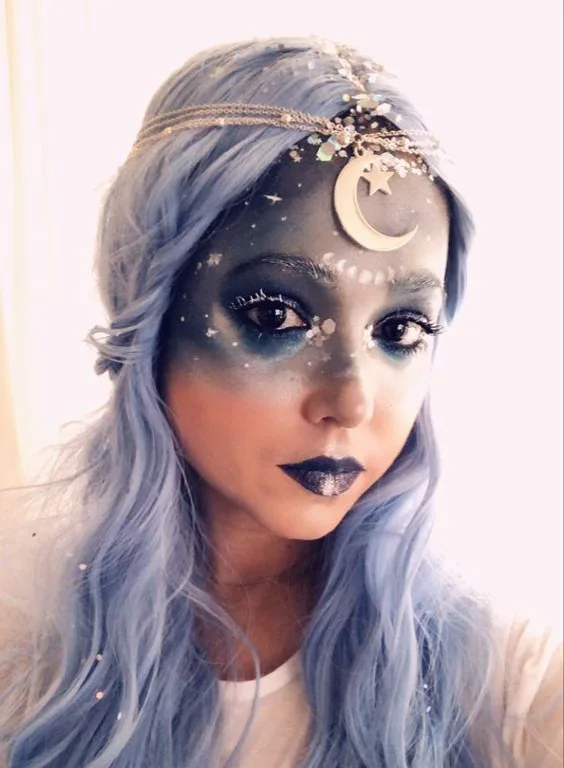 Moon goddess makeup