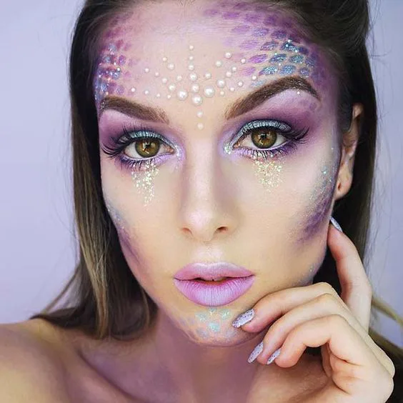 mermaid makeup halloween