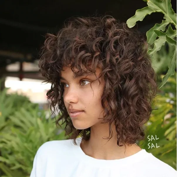 Curly Shag Cut