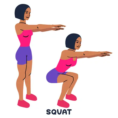 squat workout at home