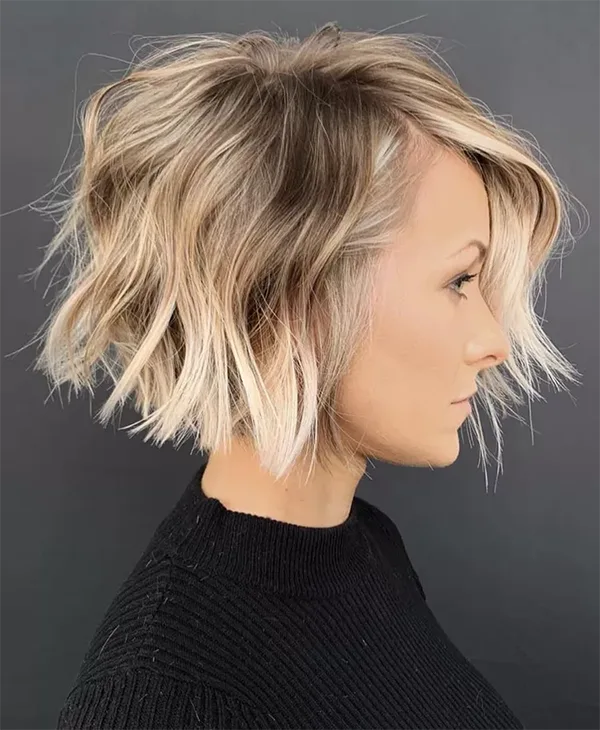 textured bob haircut