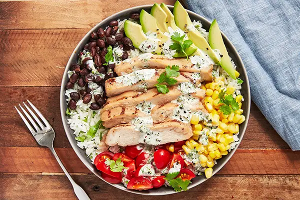 Chicken and Vegetable Bowls- meal prep lunch