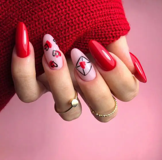 Valentine's Day Nail Art