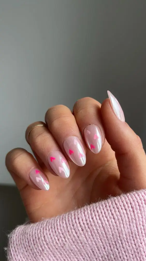 Valentine Day Nail Art