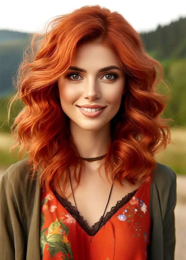 Copper Red hair color