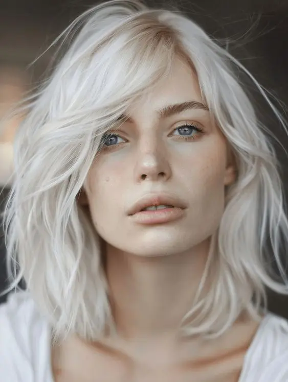 platinum blonde hair