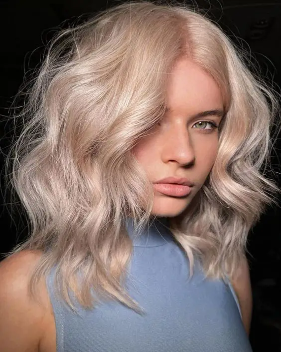 Champagne Blonde hair color