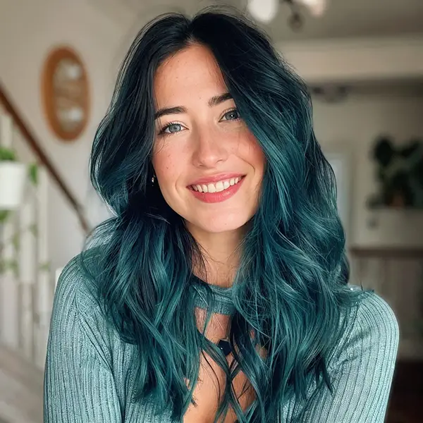 Teal Balayage