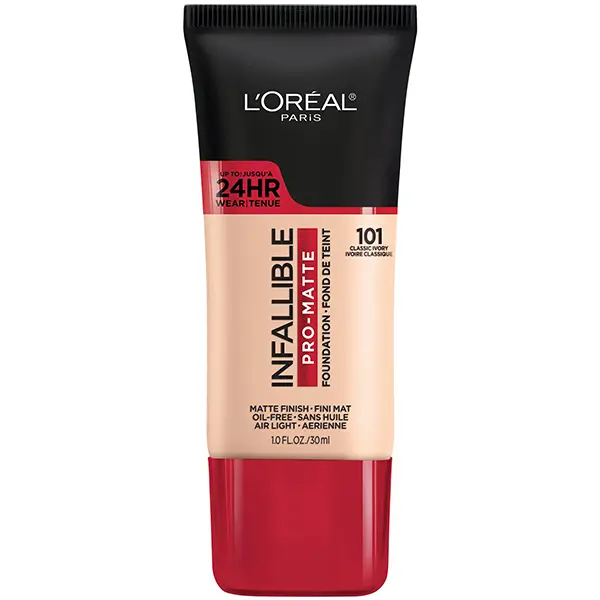  L’Oréal Paris Infallible Pro-Matte Foundation- the best foundations for oily skin