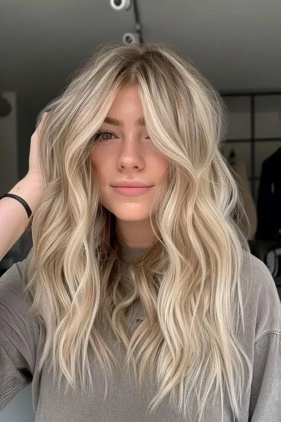 Muted Blonde hair color