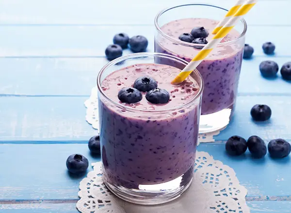 Oatmeal Blueberry Protein Shake