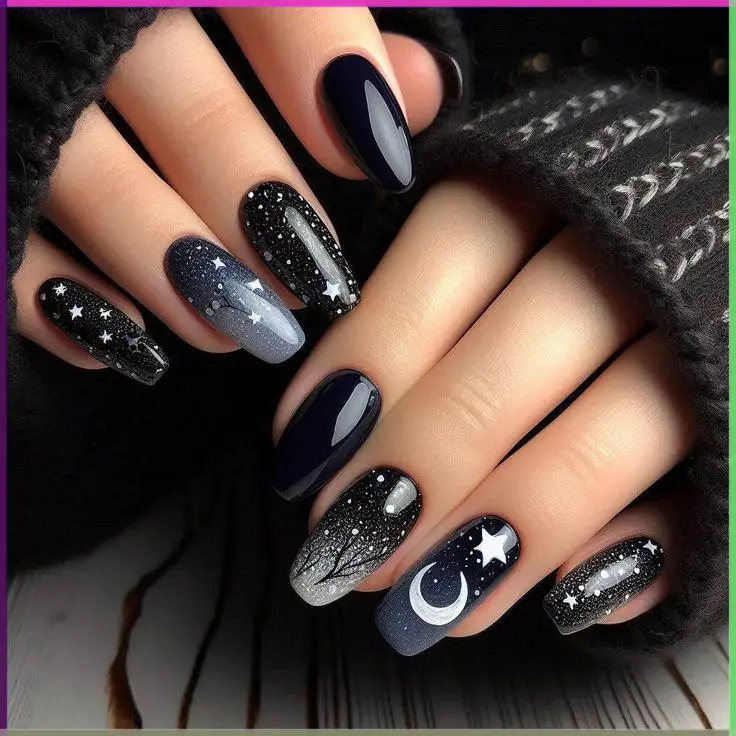 Witchy nails - Halloween Nail Designs