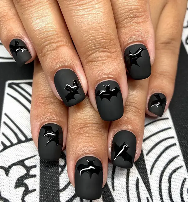 Bat nails for halloween