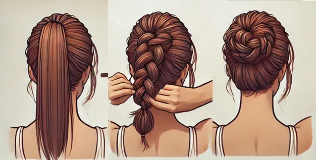 The Braided Messy Bun