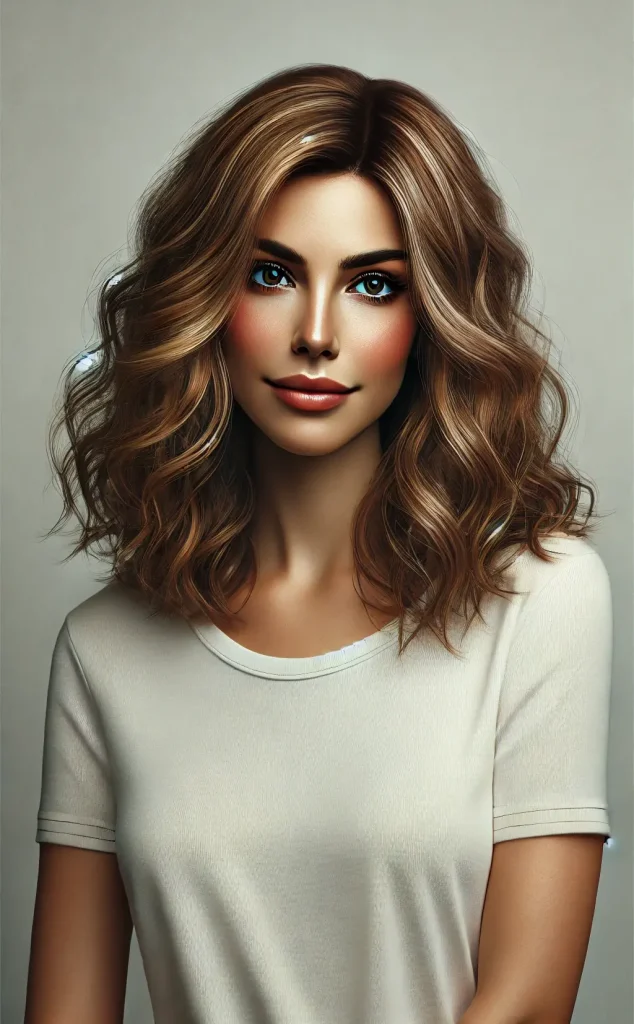 Winter Hair Color Trends 2024 - Frosted Honey Highlights