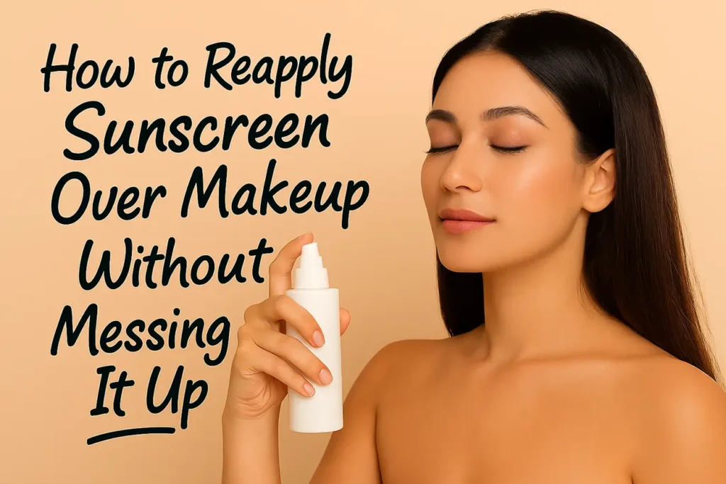 How to Reapply Sunscreen Over Makeup Without Messing It Up
