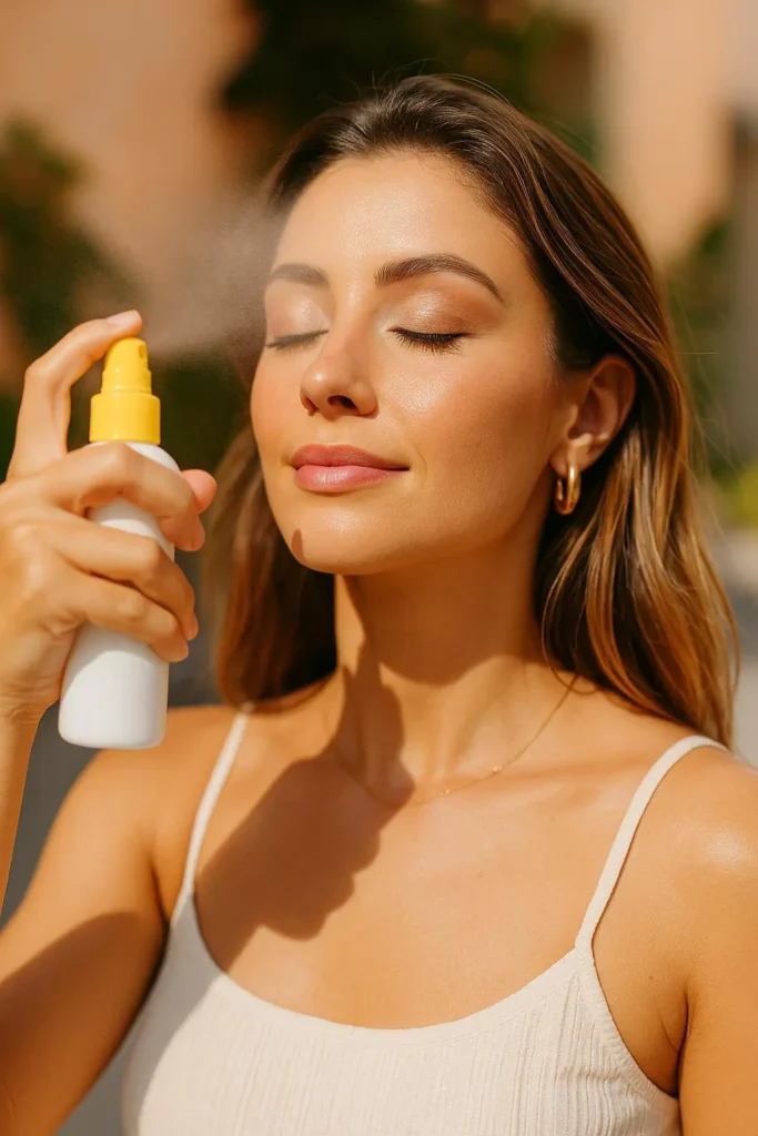 How to Reapply Sunscreen Over Makeup Without Messing It Up