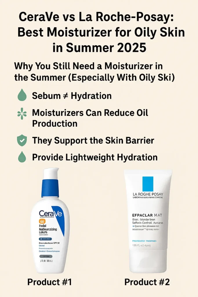CeraVe vs La Roche-Posay: Best Moisturizer for Oily Skin in Summer 2025